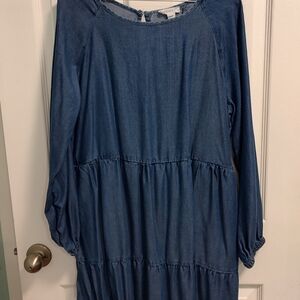 Women's Blue Denim Dress